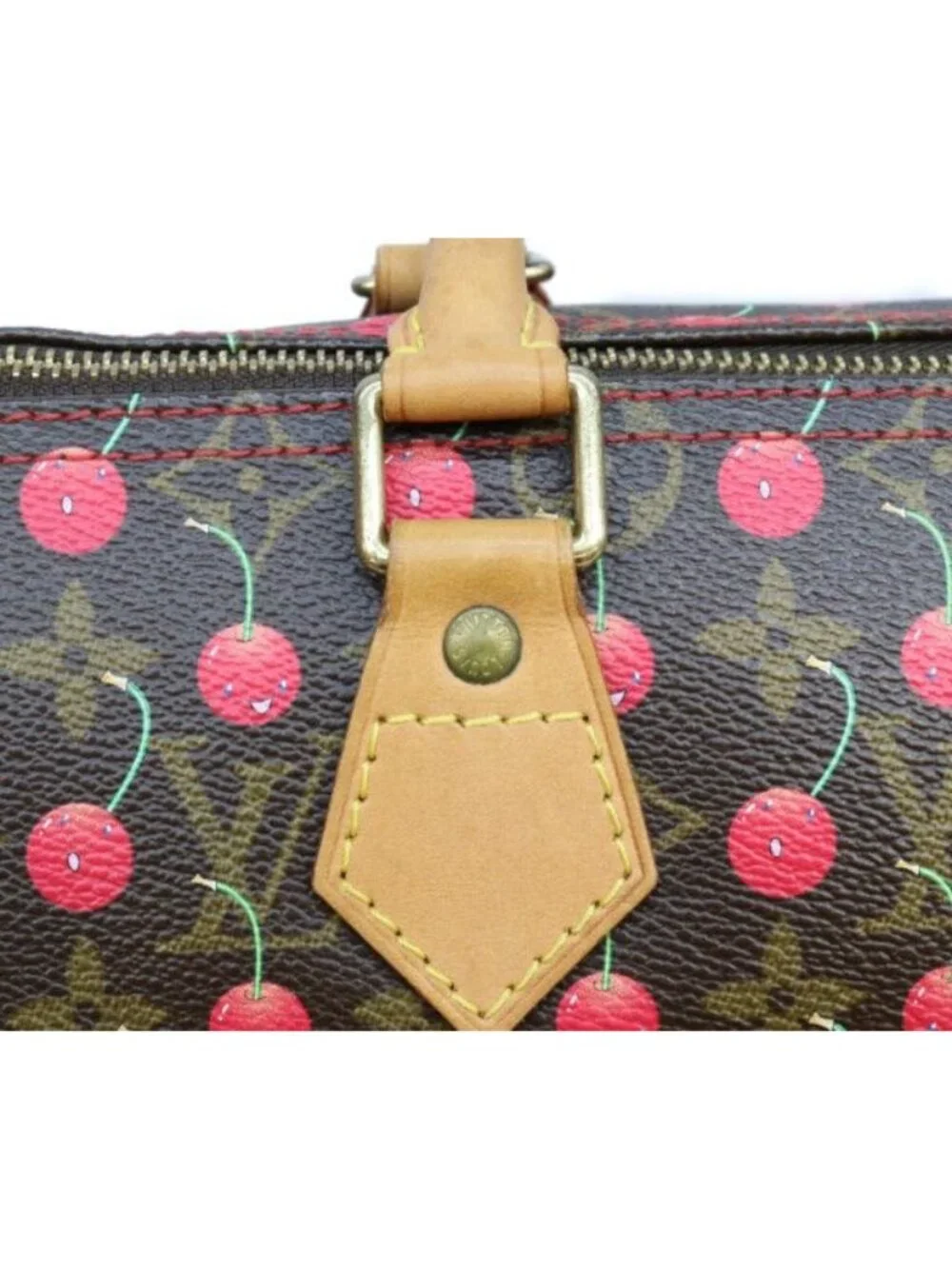 Louis Vuitton Monogram Cherry Speedy 25 Handbag